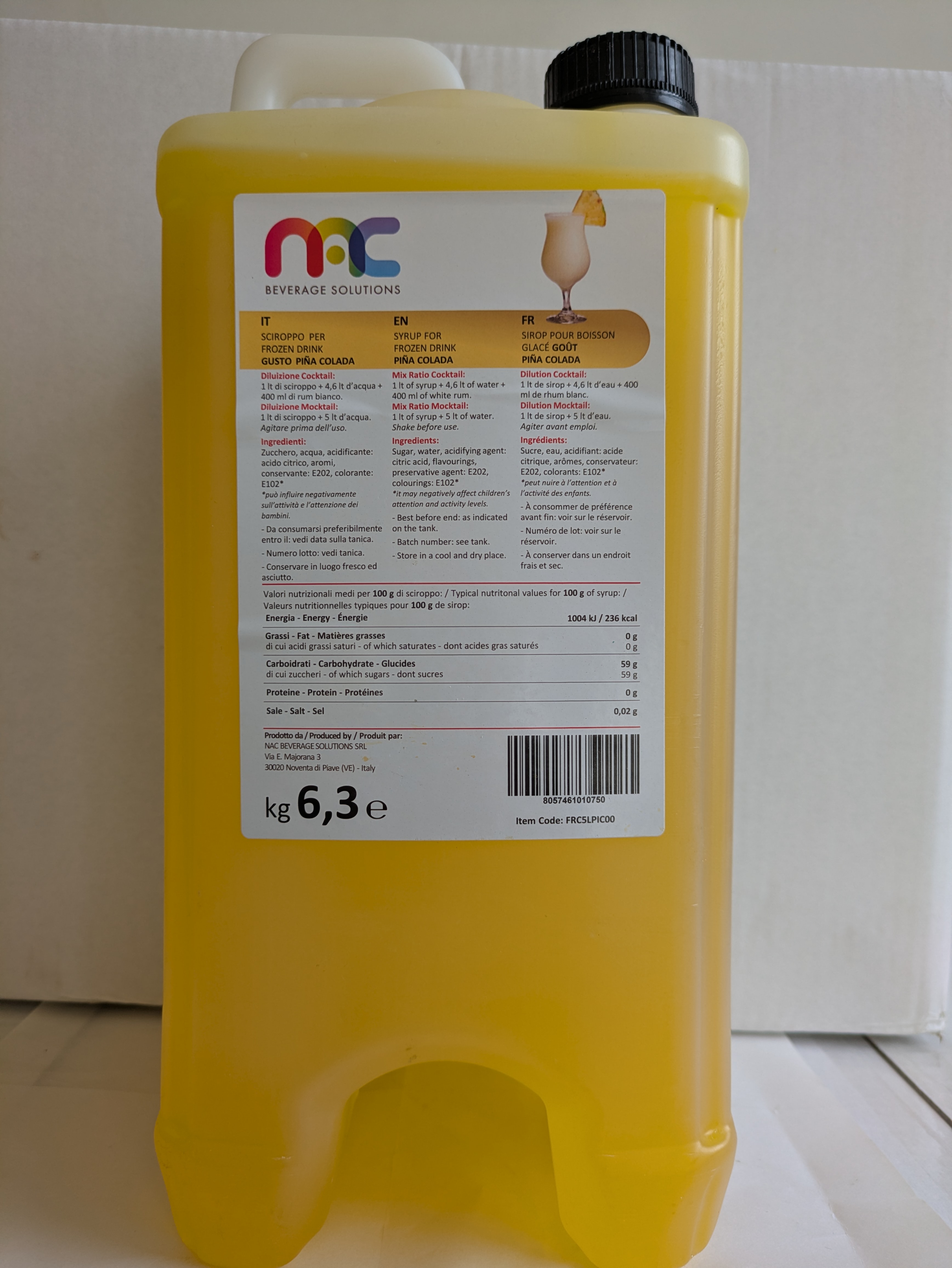 Piňa colada 6,3kg